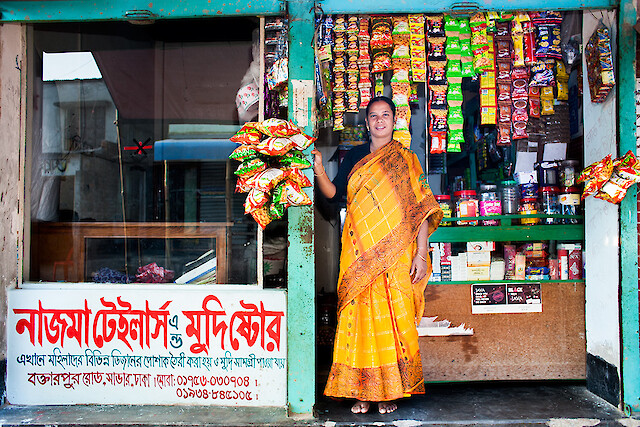 Based on her customers’ demands, Nazma continues to add new inventory and even purchased a refrigerator. “Running my own store gives me the confidence I need to move past what happened,” said Nazma. “Now I can look forward to building a better future for myself and my family.