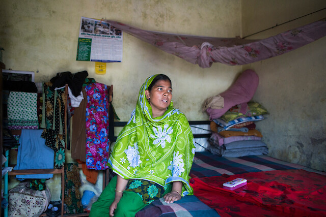 Parveen Begum, 25, remembers insisting her husband Abdul have his breakfast before leaving for work, but instead he asked her to bring the food to his work later.