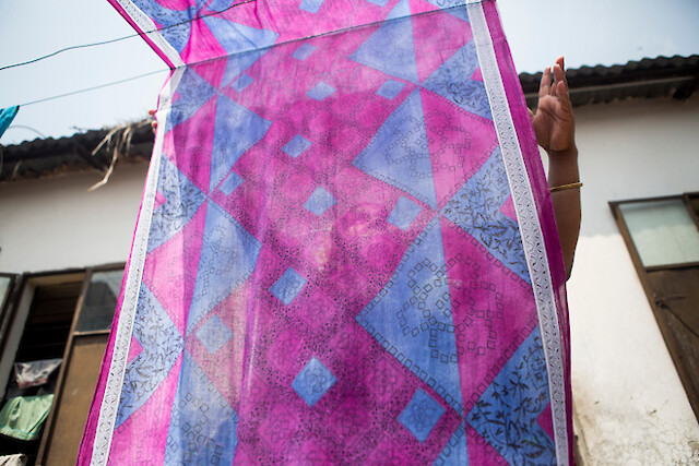 Two other girls from Parveen’s extended family died in the building collapse. One of the girls was identified from the henna pattern on her hands.