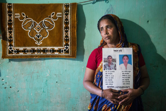 After the building collapsed, their mother Fatema Begum, 44, searched hospital after hospital looking for them. She only found Arifa’s body after 15 days and Nur’s body after 18 days.