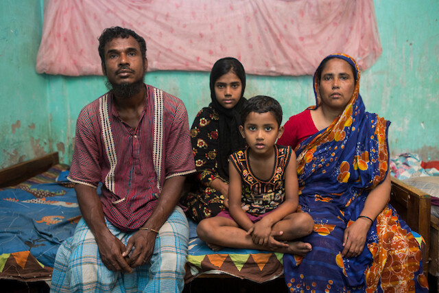 Arifa and Nur began supporting their family with their income after land disputes with Fatema’s in-laws led to the additional burden of legal costs. Their father Abdul Hamid, 53, a carpenter, is now the only income source.