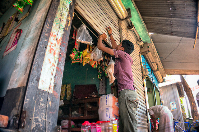 When Rana Plaza collapsed, Rezaul suffered from a head and hip injury. He was trapped under rubble for four hours and the experience left him traumatised. He thinks the government has not been supportive enough of survivors and victims. He says the training he received from BRAC, with support from Benetton Group, has been extremely helpful to him in setting up a new activity as a shop owner.