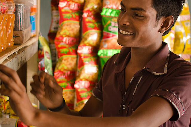 BRAC provided materials for Rezaul’s shop, which he hopes to expand in the future.