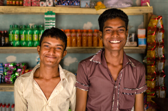 Rezaul’s younger brother Billal often comes by the shop to keep him company. Rezaul says he prefers running a business and working for himself. He feels more in control of his life.
