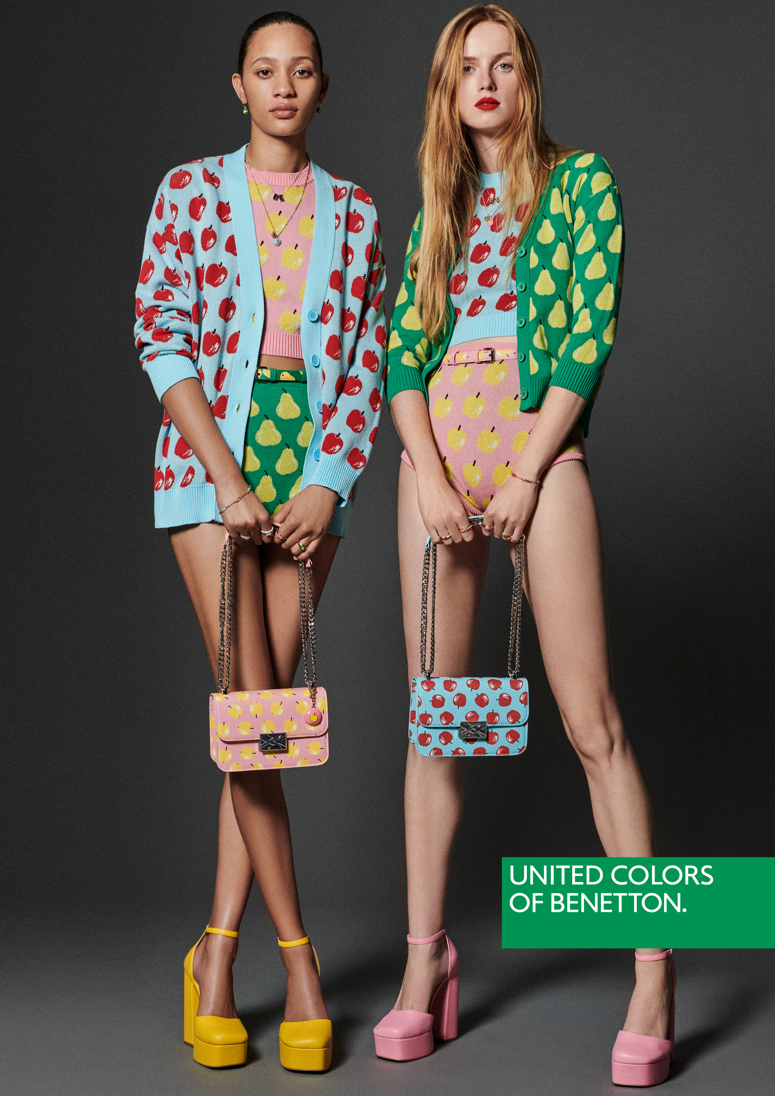 Set 4 Tazze In Ceramica United Colors Of Benetton Casa, 360 Ml, 11 Cm, Colore Verde, Lavabili In Microonde E Lavastoviglie